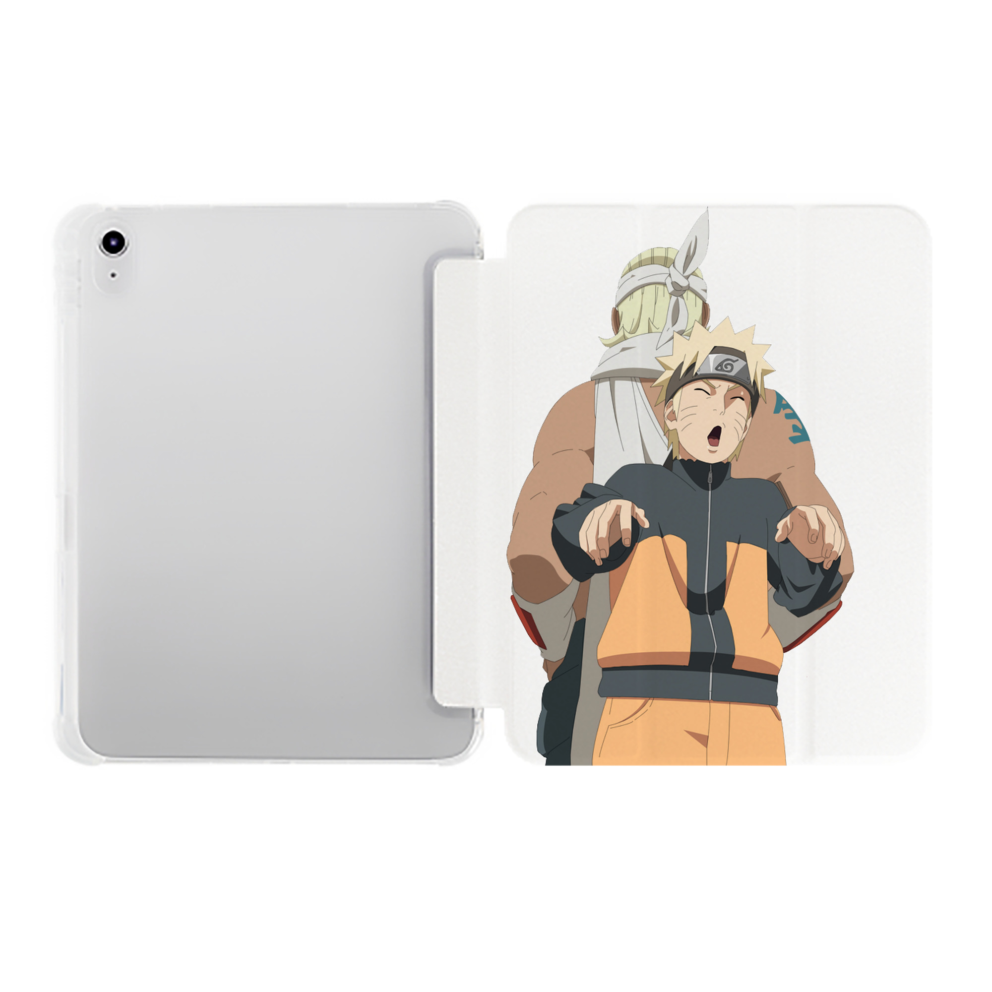 （画像用） NARUTO -ナルト- うずまき ナルト Uzumaki Naruto IPad ケース ペン収納付き 三つ折りスタンド PUレザー×シリコン 対応機種9.5/10.5/10.9インチ
